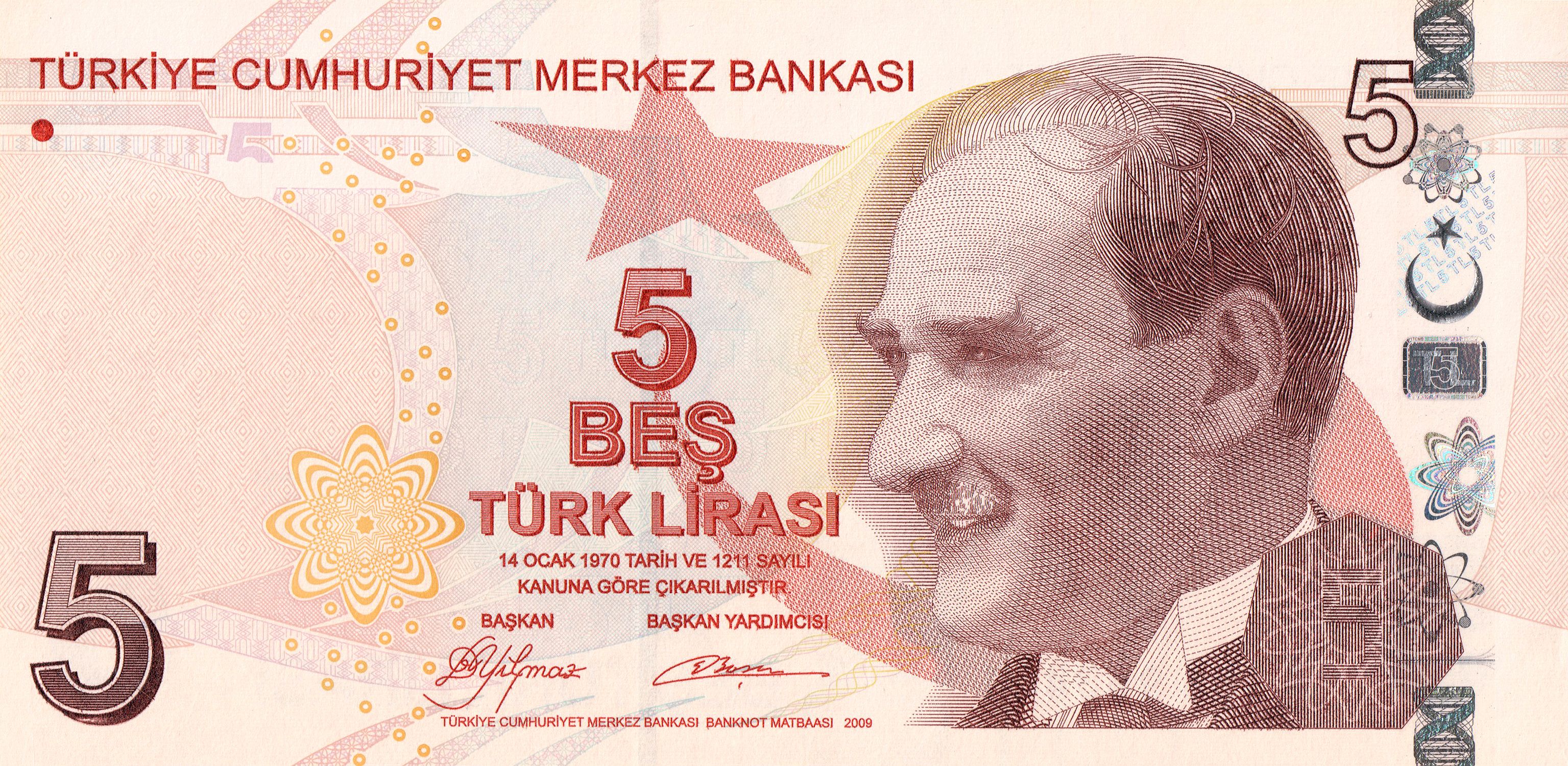 5 Türk Lirası